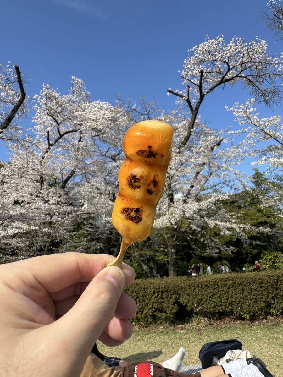Iij2U's tweet photo. 毎年恒例、花より団子 https://t.co/79NX938r1G