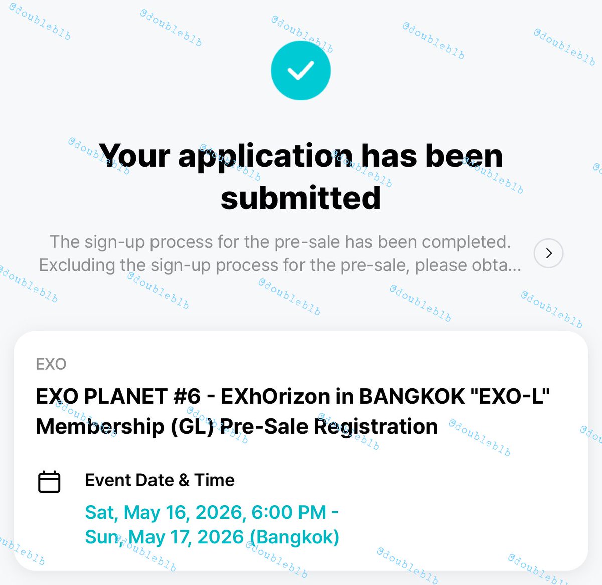 doubleblb's tweet photo. ปล่อยสิทธิ์ membership ทั้ง 4 สิทธิ์
( membership ของเราเองค่า ปล่อยเพราะไม่สะดวกไปแล้ว😿 )

♡ สิทธิ์ละ 200.-
sat (2)
sun (2)

รับ 2 สิทธิ์ 350.-
เหมา 4 สิทธิ์ 700.-

💌 ส่งเลข membership ให้ทันทีค่ะ ใช้กดวันนี้ 3เมษา เวลา19.00

#EXhOrizoninBKK #EXhOrizon_in_BANGKOK #ตลาดนัดexo https://t.co/uG4HKg3LXV