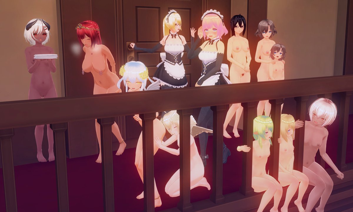 #COM3D2
今日は定期検査の日。
アイリスちゃんに受付をしてもらいました。