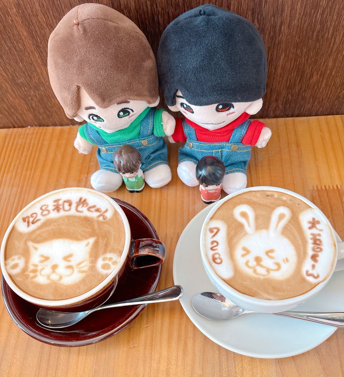 𝘒𝘈𝘡𝘜𝘠𝘈💚𝘋𝘈𝘐𝘎𝘖❤️𝘈𝘯𝘯𝘪𝘷𝘦𝘳𝘴𝘢𝘳𝘺
なにわ男子でいてくれてありがとう🌹 𓂃꙳⋆

午後から休みでせっかくだから
cafeでプレート作ってもらってお祝い❥·･ᵕ̈
ラテアートは通常は動物だけなのに
お店からのサプライズに感激⟡.·

#大橋和也入所17周年
#西畑大吾入所15周年
#なにわ男子