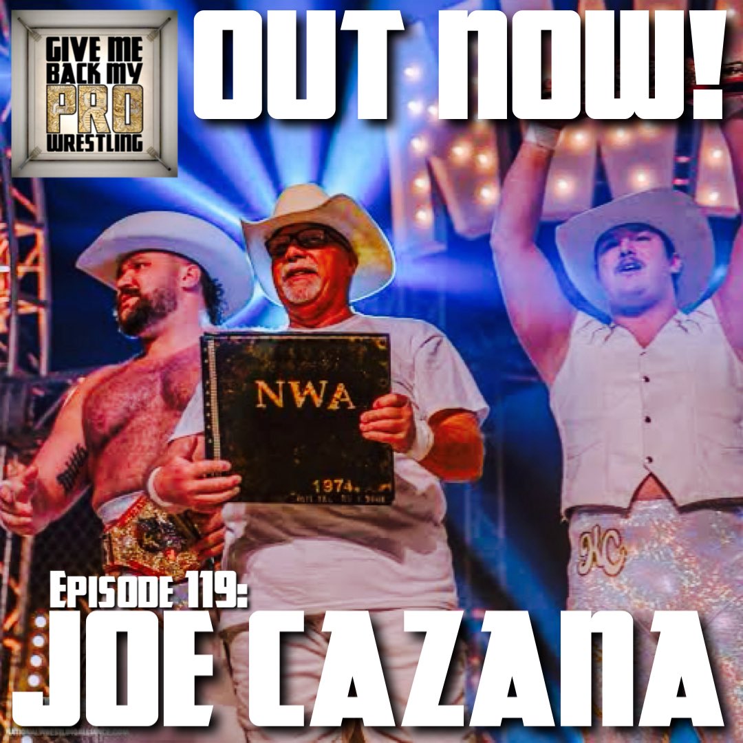 OUT NOW! Joe Cazana! We cover his  grandfather, promoter John Cazana, Knoxville, WCW, SMW, NWA, AJ &amp; KC, the Country Gentlemen, the NWA rule book and more! Enjoy! 

podcasts.apple.com/us/podcast/giv…

open.spotify.com/episode/5hd9xK…

youtu.be/5psKoOB58iE?si…

creators.spotify.com/pod/profile/gm…