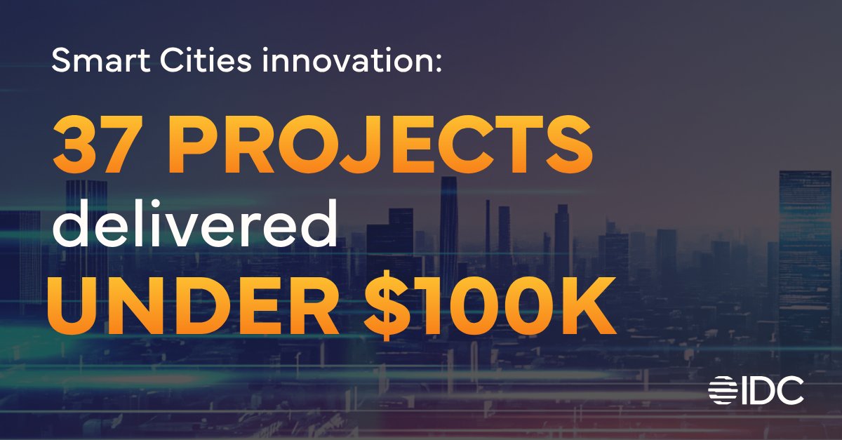 IDC's tweet image. Smart Cities innovation is becoming more accessible.

Many projects are now being delivered quickly, at lower cost, and with measurable impact.

👉 Read the blog: bit.ly/4m5DEfe

#SmartCities #GovTech #UrbanInnovation

@Ruthbea Yesner @Alison Brooks