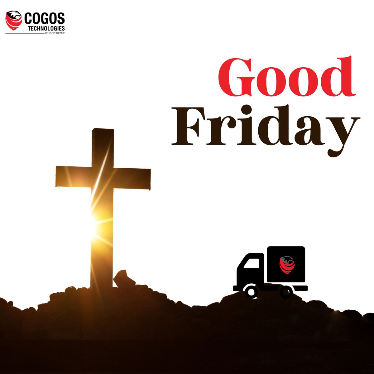 cogostech's tweet photo. On this Good Friday, we reflect on the values of faith, sacrifice and compassion. 

May this day inspire us to lead with kindness, embrace humility and strengthen our commitment to making a positive difference in the lives of others.

#ThinkLogisticsThinkCOGOS #GoodFriday #India https://t.co/Tf5xTefa7M