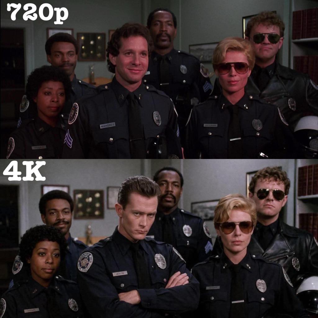 Cheenzman's tweet photo. 🚨Police Academy in 4K sieht irgendwie anders aus.🚨
#PoliceAcademy #4K #Terminator #RobertPatrick #SteveGuttenberg #MichaelWinslow #BubbaSmith #MarionRamsey #DavidGraf #LeslieEasterbrook #T1000 #Terminator2TagDerAbrechnung #T2 https://t.co/ktW7DSTbGN