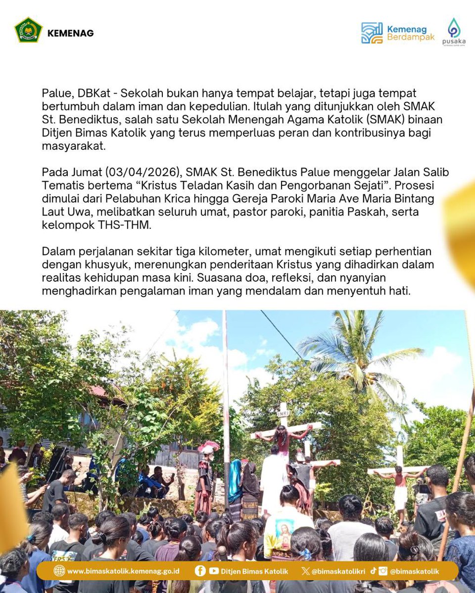 Ditjen Bimas Katolik Kemenag RI tweet media