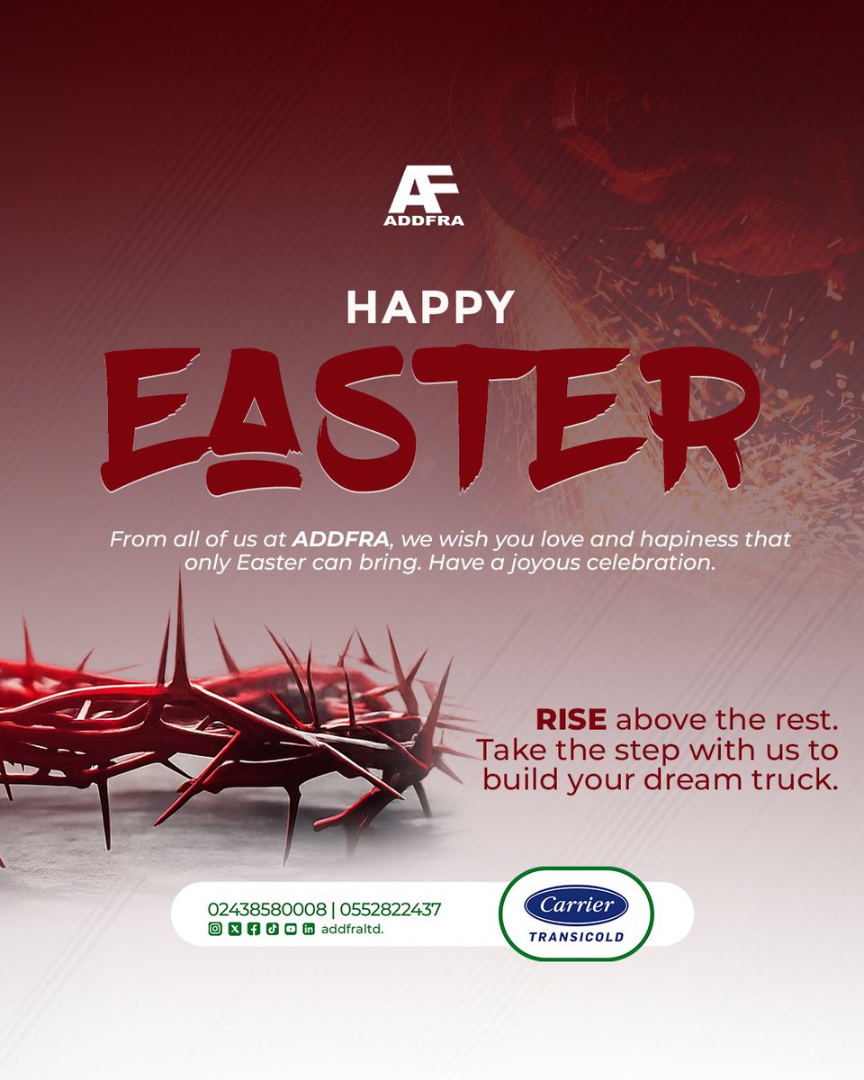 Addfra1's tweet photo. Easter reminds us of renewal, purpose, and rising above challenges.

Let’s build dreams that move forward. Rise above the rest this Easter and step into greatness with us.

Happy Easter✝️❤️ https://t.co/8kIue6kJIk