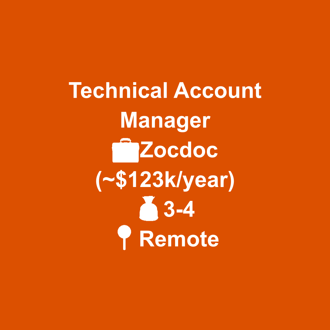 jobfetcher's tweet image. Are you passionate about leveraging technology to enhance client relationships? Join Zocdoc as a Technical Account Manager! 🌟  
jobfetcher.org/jobs/view/tech…  
#remotejobs #TechJobs #AccountManagement #JobSearch