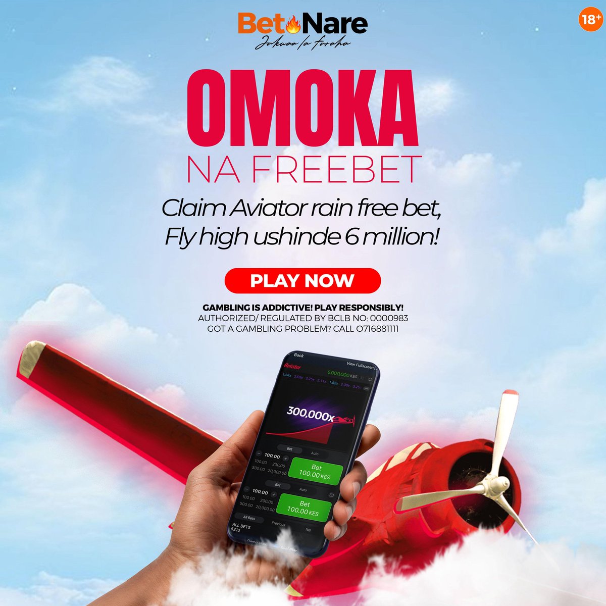 Ukipewa Free bet ya 1000kes utafanyia nini?

Imagine you can now claim up to 1000ksh Aviator rain Free bet on Betnare.com 

Claim your free bet, use it to fly ushinde Mamilli hapa Betnare.com 

Get paid all your winnings bila delays. #JukwaaLaFuraha