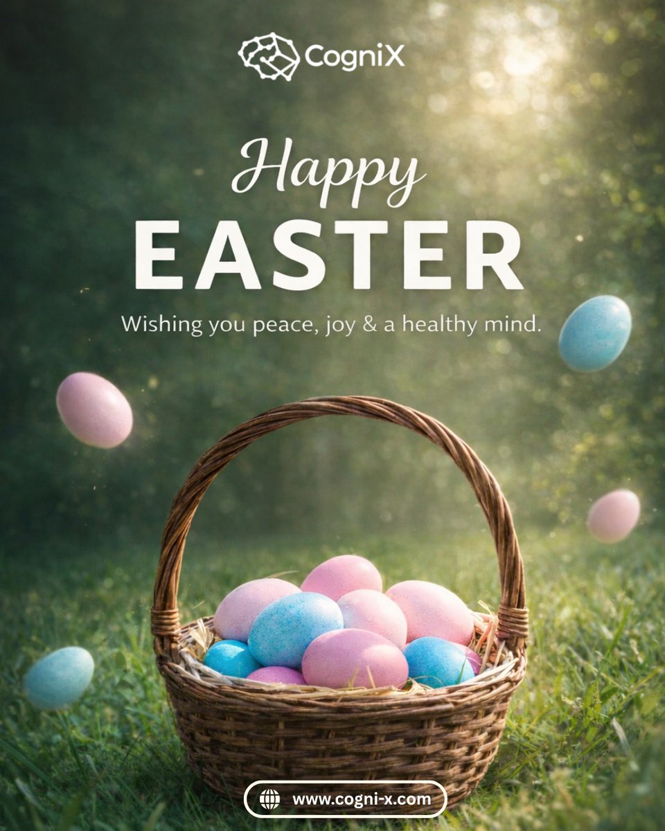 cognix_ltd's tweet photo. CogniX wishes you a Happy Easter.🐰✨
May this Easter bring you peace of mind and happiness.😊

#CogniX #HappyEaster #MentalHealth #eastervibes #mentalhealthafrica https://t.co/kZyglNce92
