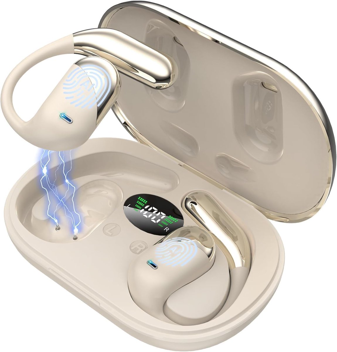 EUQQEarbuds's tweet image. 🤍✨ Luxe Beige Open-Ear Earbuds ✨🤍
🎧 Premium balanced sound with crisp highs &amp;amp; deep bass
🔋 8hrs single charge ⚡ 30+hrs total with case
📊 Digital LED battery display at a glance
💃 Perfect for commuting, sports &amp;amp; all-day use!
#WirelessEarbuds #HiFiSound #LongBatteryLife