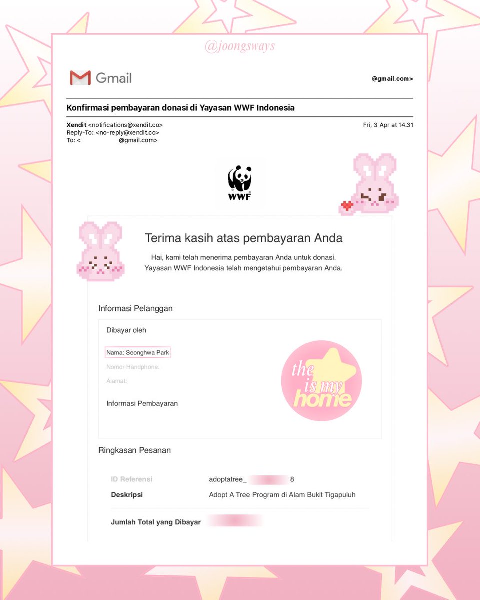 𝙏𝙃𝙀 𝙎𝙏𝘼𝙍 𝙄𝙎 𝙈𝙔 𝙃𝙊𝙈𝙀 ᯓ★
— donation has been made to 𝙈𝙮𝘽𝙖𝙗𝙮𝙏𝙧𝙚𝙚 or 𝘼𝙙𝙤𝙥𝙩 𝘼 𝙏𝙧𝙚𝙚 project by WWF Indonesia for Seonghwa’s birthday!

OUR LOVE FOR SEONGHWA
#SpringPoetSeonghwa #별보다찬란한성화 #성화 #다정_토끼_성화의_날 #SweetBunny_SeonghwaDay