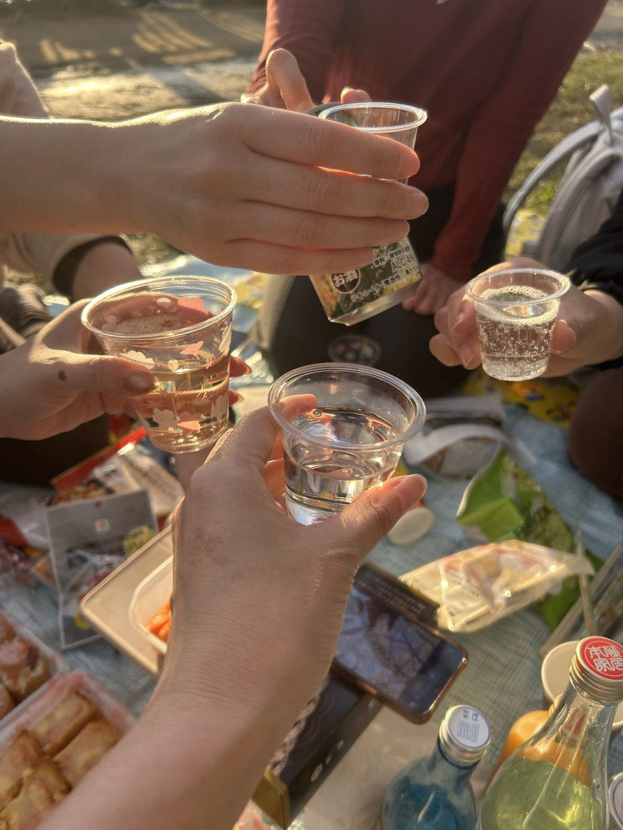 花見始めました😆