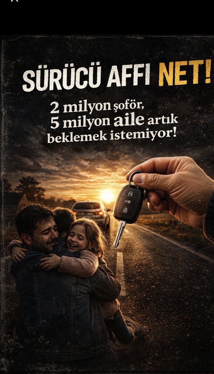 ismael5806's tweet photo. AileAç ŞoförÇaresiz 
#AffetmekBüyüklüktür
Bir milyon ehliyetsiz beş milyon oy demektir sayın siyasiler sesimizi duyun artık .
@RTErdogan 
@MHP_Bilgi 
@bbpgenelmerkez https://t.co/4OgEsJXHgK