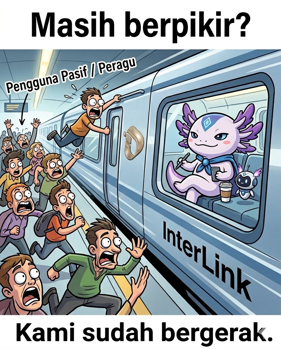 interlinklabsid's tweet photo. InterLink Bukan Sekadar Tren. Ini adalah Sebuah Pergerakan. 🚀
Di saat banyak proyek datang dan pergi, InterLink terus bergerak maju dengan fondasi yang semakin kuat.
Ini bukan tentang hype sesaat.
Ini tentang konsistensi, kerja nyata, dan pertumbuhan yang bisa dibuktikan.
Angka tidak pernah berbohong.
Komunitas terus berkembang.
Kontributor semakin bertambah.
Dan ekosistem dibangun oleh orang-orang yang benar-benar percaya pada visi jangka panjang.
Kami tahu, tidak semua orang akan mengerti sekarang.
Sebagian akan meragukan. Sebagian akan menunggu.
Namun waktu akan membuktikan siapa yang benar-benar membangun, dan siapa yang hanya mengikuti tren.
Karena InterLink tidak dibangun dalam semalam.
Ini adalah hasil dari kolaborasi, dedikasi, dan kontribusi dari setiap pengguna di dalamnya.
Dan sekarang… kita berada di momen yang sangat penting.
🔥 Versi 5.0 akan segera dirilis
🔥 Private Mainnet pertama akan segera diluncurkan
Ini bukan sekadar pembaruan.
Ini adalah langkah besar menuju fase berikutnya dari ekosistem InterLink.
Tim sudah siap. Sistem sudah siap.
Dan yang paling penting
komunitas juga harus siap.
Sekarang bukan waktunya untuk pasif.
Sekarang waktunya untuk terlibat, berkontribusi, dan tetap konsisten.
Karena pada akhirnya,
mereka yang bertahan dan terus aktif…
akan menjadi bagian dari sesuatu yang jauh lebih besar.
Tetap aktif. Tetap loyal. Waktumu akan datang. 🔥
#InterLink #ITLG #ITL