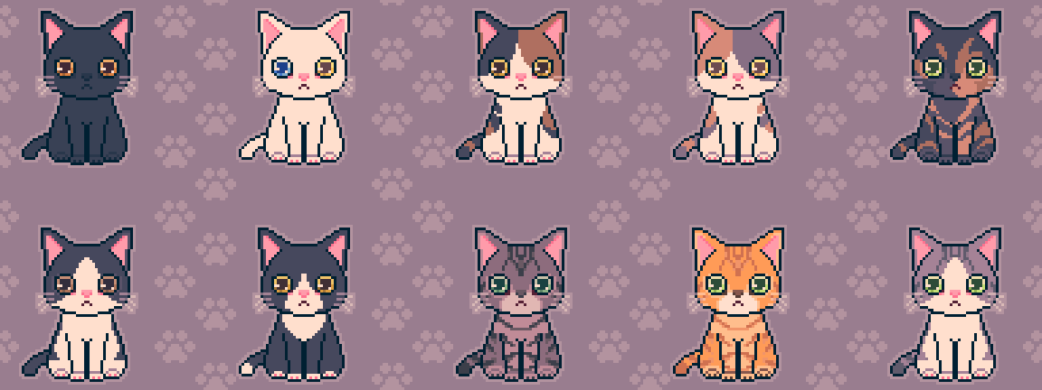 sorutime's tweet photo. ネコねこ猫
#ドット絵 #pixelart https://t.co/rYDSotvjMl