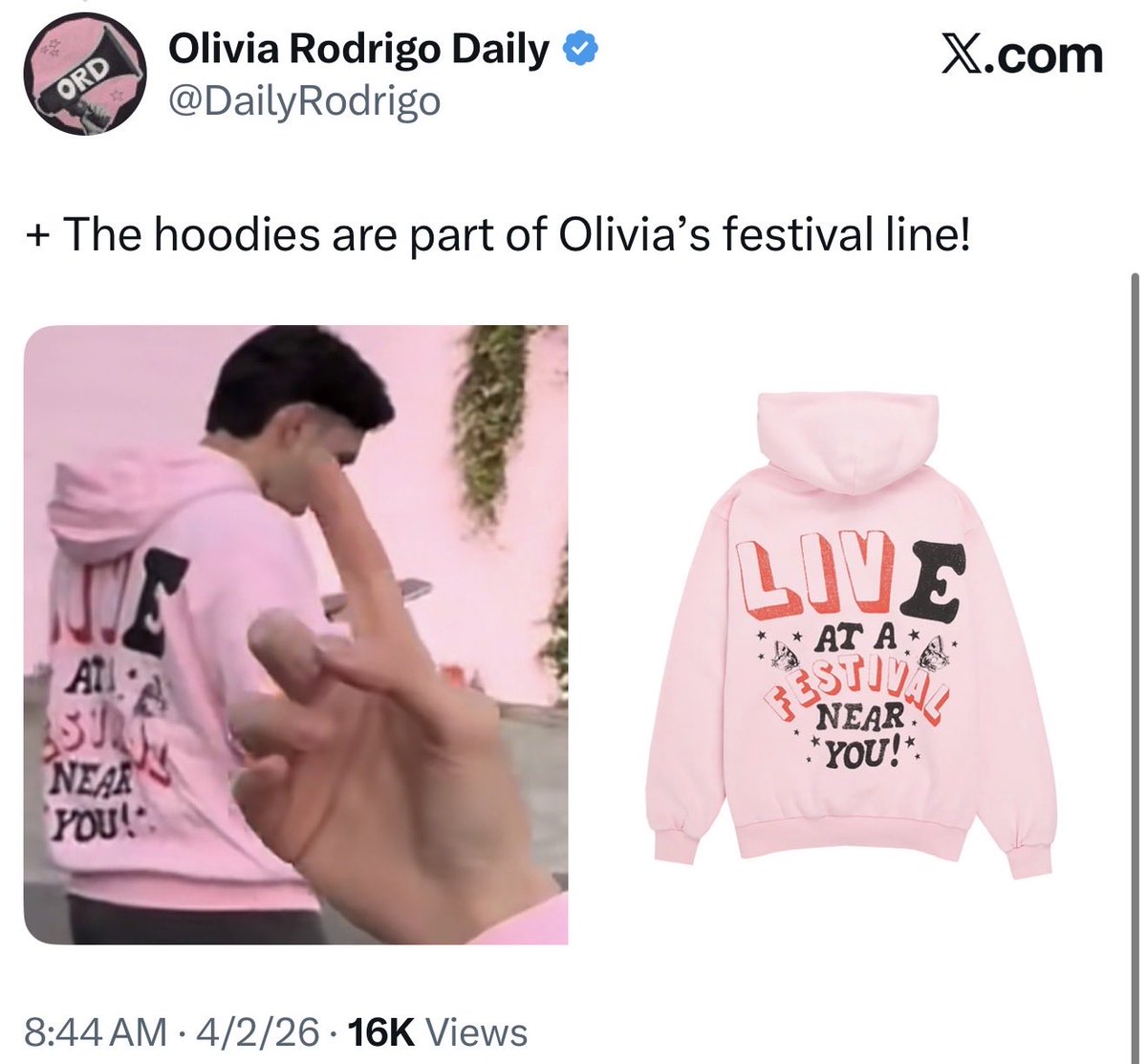 redddlipclassic's tweet photo. choosing to only believe deuxmoi when it benefits me 🤗 
supposedly Olivia is planning a festival in Irvine and I’m sorry but them giving away merch from the festival line at the mural today had to be a clue… https://t.co/GKhDaZM53Y