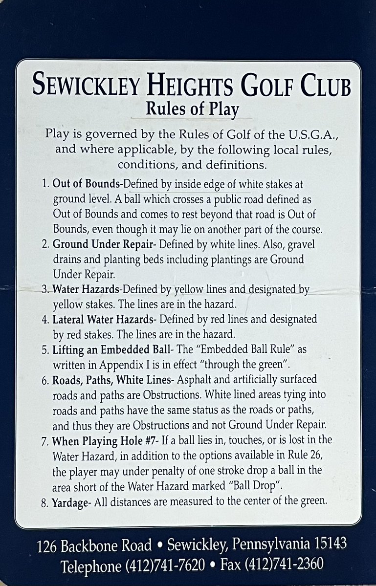 Daily Scorecard Golf tweet media