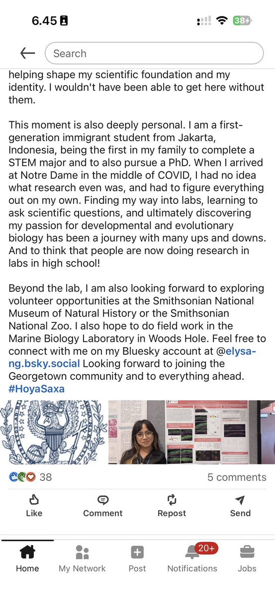 clara_ng's tweet photo. Akhrnya, perjuangan anak saya utk tembus PhD program di era Trump brhsl jg. Diterima di Georgetown University fully funded dgn stipend!! 🔥🔥

Thn ini perjuangan international student utk tembus PhD program di Amerika sulit bgt krn budget cut Trump dan lingkungan sosial yg gak kondusif. Anak saya sbg satu2nya international student yg tembus PhD program di Georgetown. Bnyk universitas2 top Amerika terpaksa hrs memilih hny satu international student dr bbrp calon PhD utk batch di thn yg berat ini. 

Dari cerita2 yg beredar, jg bnyk international students highly qualify yg rejected di seleksi awal, aplg dpt wawancara dan visit campus 🥲 

Bnyk mahasiswa Cina lulusan Tsinghua yg apply PhD program di Amerika dgn peminatan biology juga gak mendpt offer apa2. Bukan krn mrk gak siap utk PhD program, tp krn mslh budget cut sehingga gak ada dana. 

Dgn segala kesulitan dan tantangannya, saya bangga dan bersyukur sekali atas pencapaian Elysa 💝
