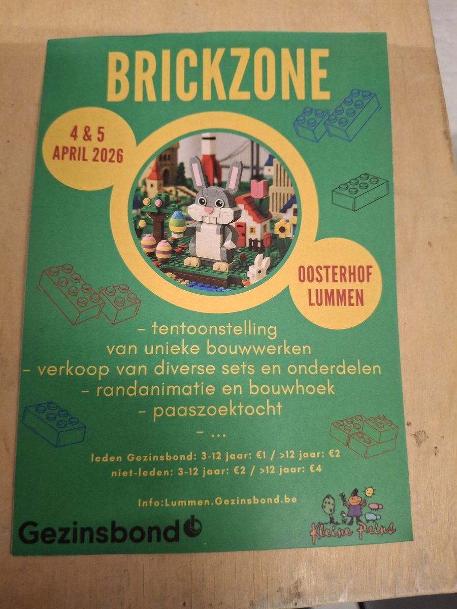 Dit weekend 4-5 april te #Lummen #Lego beurs in het #oosterhof vele bouwwerken bouwhoek cafetaria en verkoop iedereen welkom