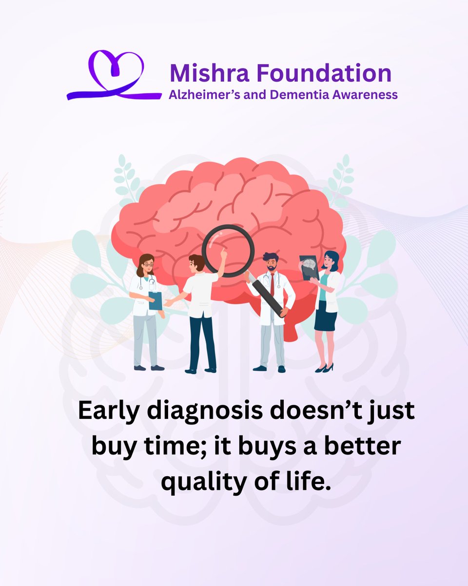 ThePurpleWalk_'s tweet photo. Delaying a doctor's visit won't stop Dementia, but it will delay the help your family needs.
Why is early diagnosis so critical?
✔️ Access to treatments that manage symptoms.
✔️ Time to create a safe home environment.
✔️ Reduced anxiety by knowing exactly what you are dealing wth https://t.co/0aMByN9Gub
