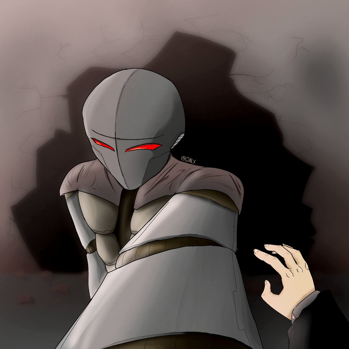 GAnimtion's tweet photo. Robo boi, Golm #oc #art #darknessworld #mecha https://t.co/pDXCkkFMYS