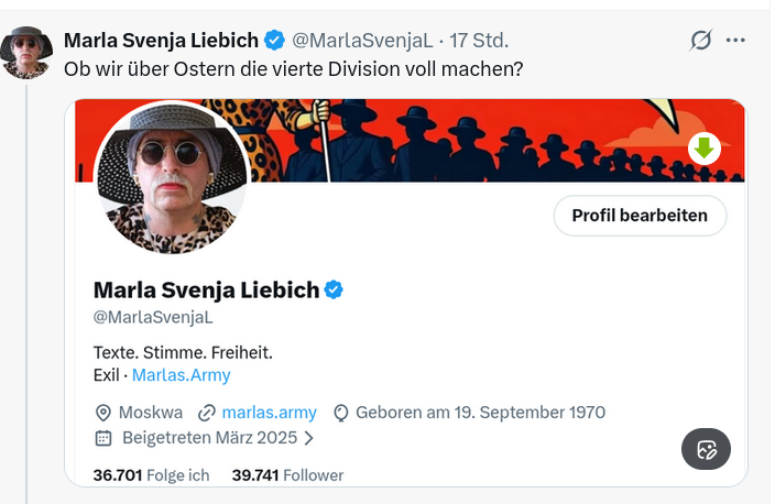 Marla Svenja Liebich tweet media