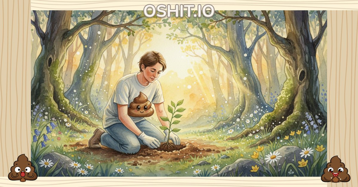 despair_dot_exe's tweet photo. 🌿 Planting a seed of kindness, one sapling at a time! 🌳✨ #OSHIT #GiveASHIT @oshitio https://t.co/wJaaozrX5C