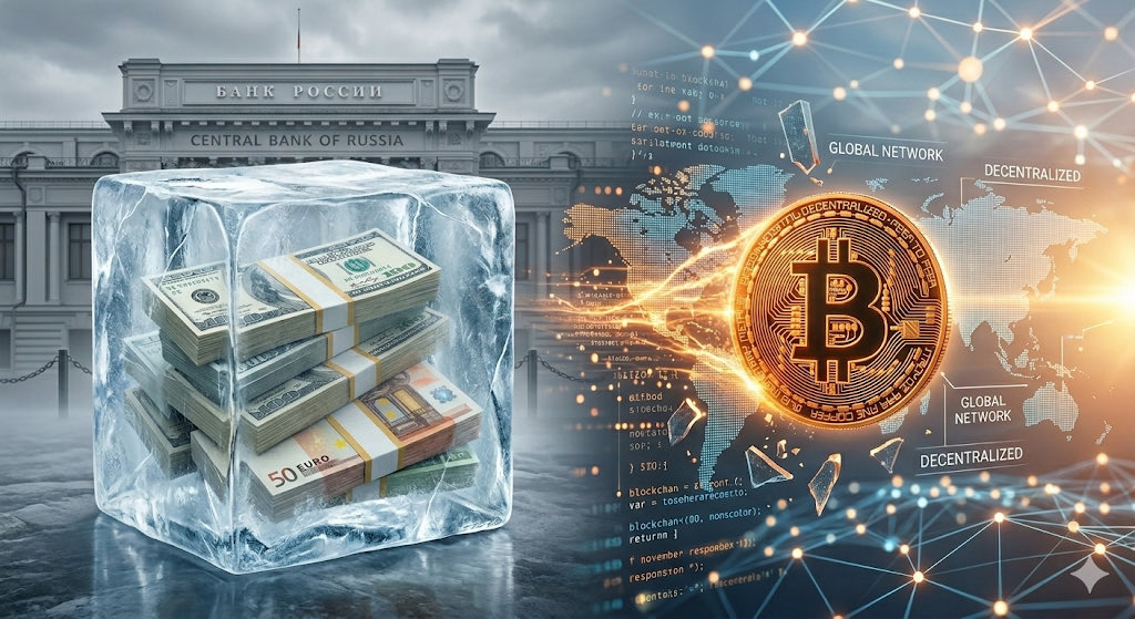 Over $300B of Russia’s central bank reserves were frozen in 2022.

Not seized. Not stolen. Just made inaccessible.

Most of it was held in USD, EUR and other foreign currency assets inside Western financial institutions. These institutions were directed to freeze those assets.