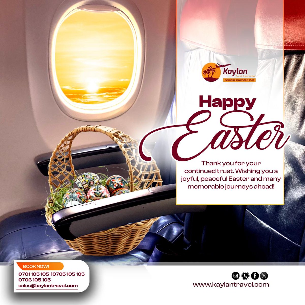 Kaylan_Travel's tweet photo. May this season bring fresh beginnings, new opportunities and new destinations. 

Kaylan Tours and Travel 
https://t.co/lPwudRmpNI 

#Easter #TravelDeals https://t.co/OD8Nn01hPt