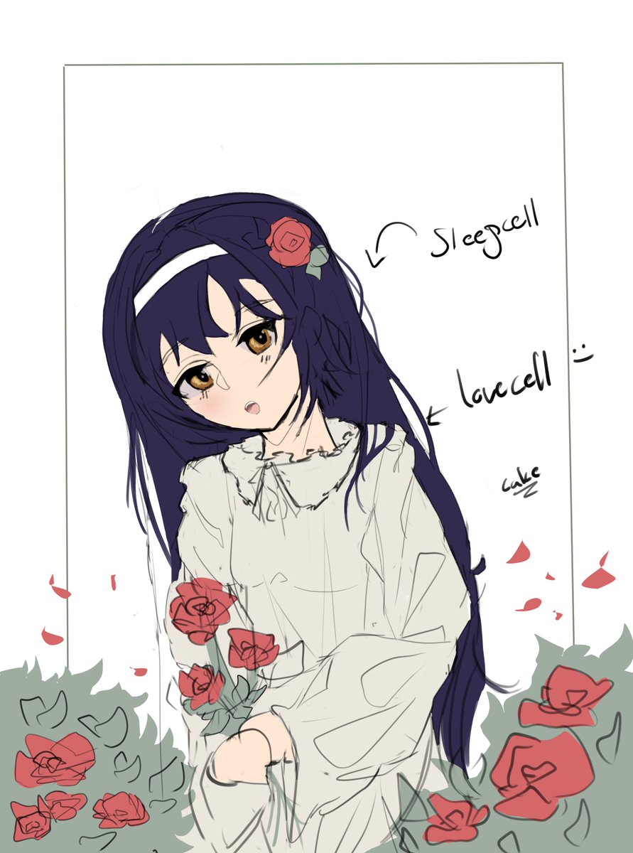 cakeisdirtt's tweet photo. little mako sketch. hopefully i'll finish tmrw! #gup https://t.co/cVVSLpRwob