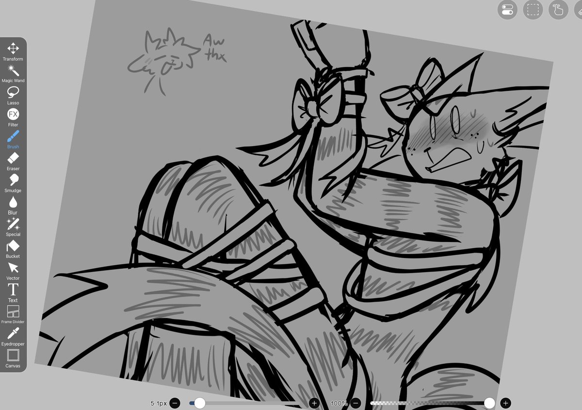 xtrapeachtea's tweet photo. Not really nsfw but I know I’ll be able to post this here LMAOO #petey #dogman https://t.co/Zd6nJo27KA