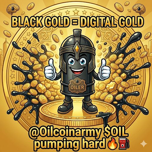 Gm degens

  ⛽ Black Gold just went digital.  

Oil Coin on Solana  turning barrels into real wealth.  

No suits. No limits. Just pure community power.  

Welcome to the Oilers Army 🔥  

Drop ⛽ if you’re in.  

Follow <a href="/Oilcoinarmy/">Oil Coin</a> #OilCoin #OilCoinArmy 🚀