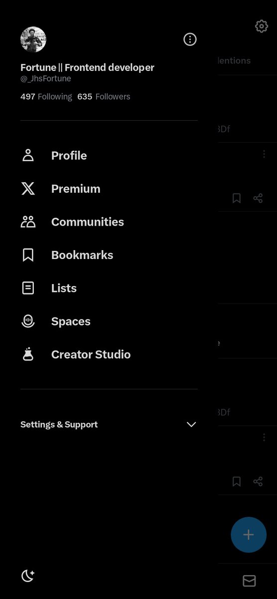 Fortune || Frontend developer tweet media