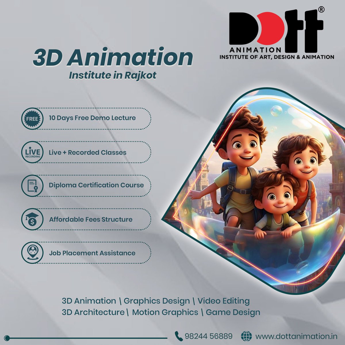 DottAnimation's tweet photo. 3D Animation Institute in Rajkot | Dott Animation<..For more info visit...https://t.co/0Ims5rEnPA https://t.co/sZd1RQOcBA
