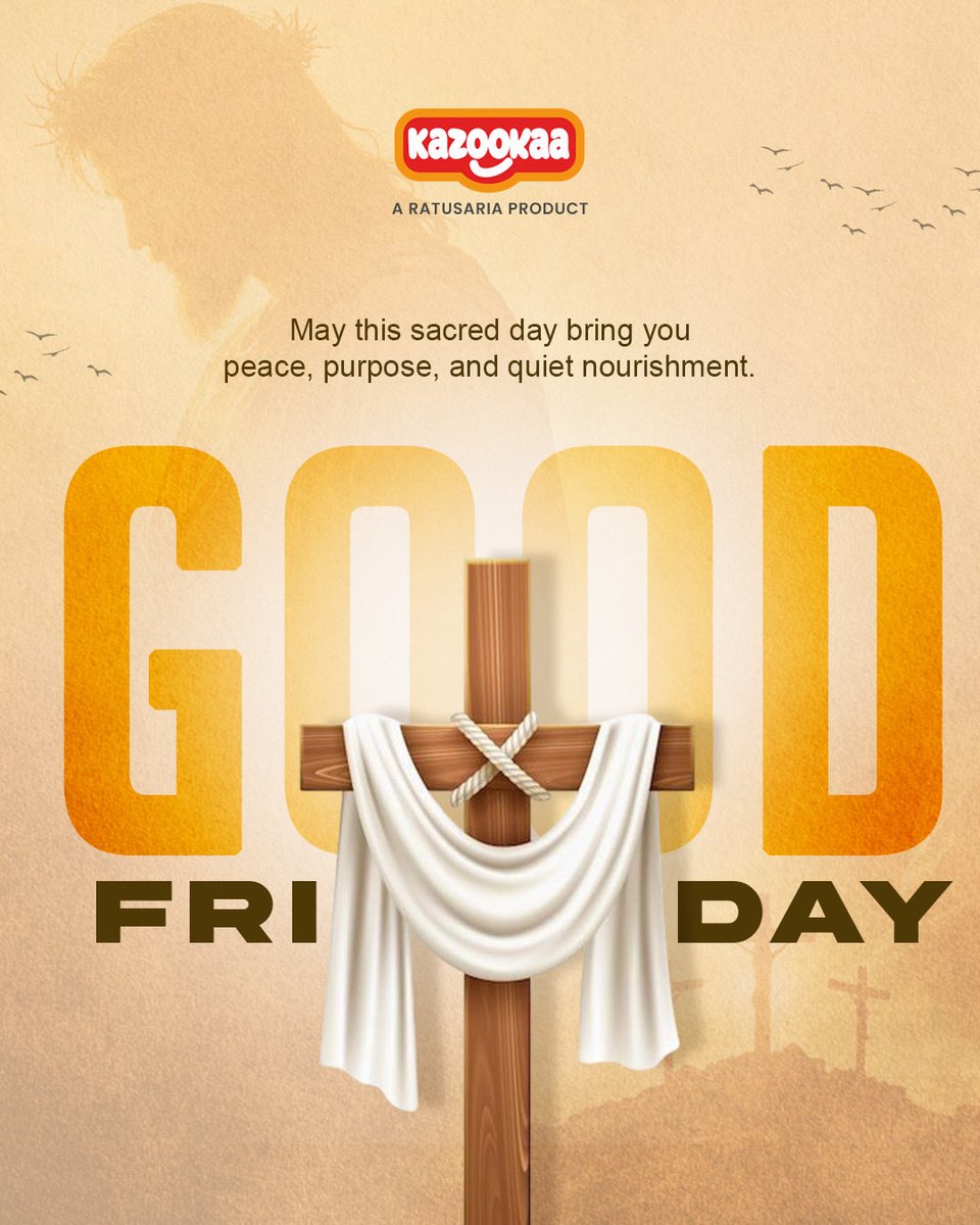 kazookaa's tweet photo. Remembering the sacrifice of Jesus Christ to bring us peace and hope. Wishing you a peaceful Good Friday. https://t.co/Y2AcgmA1qw