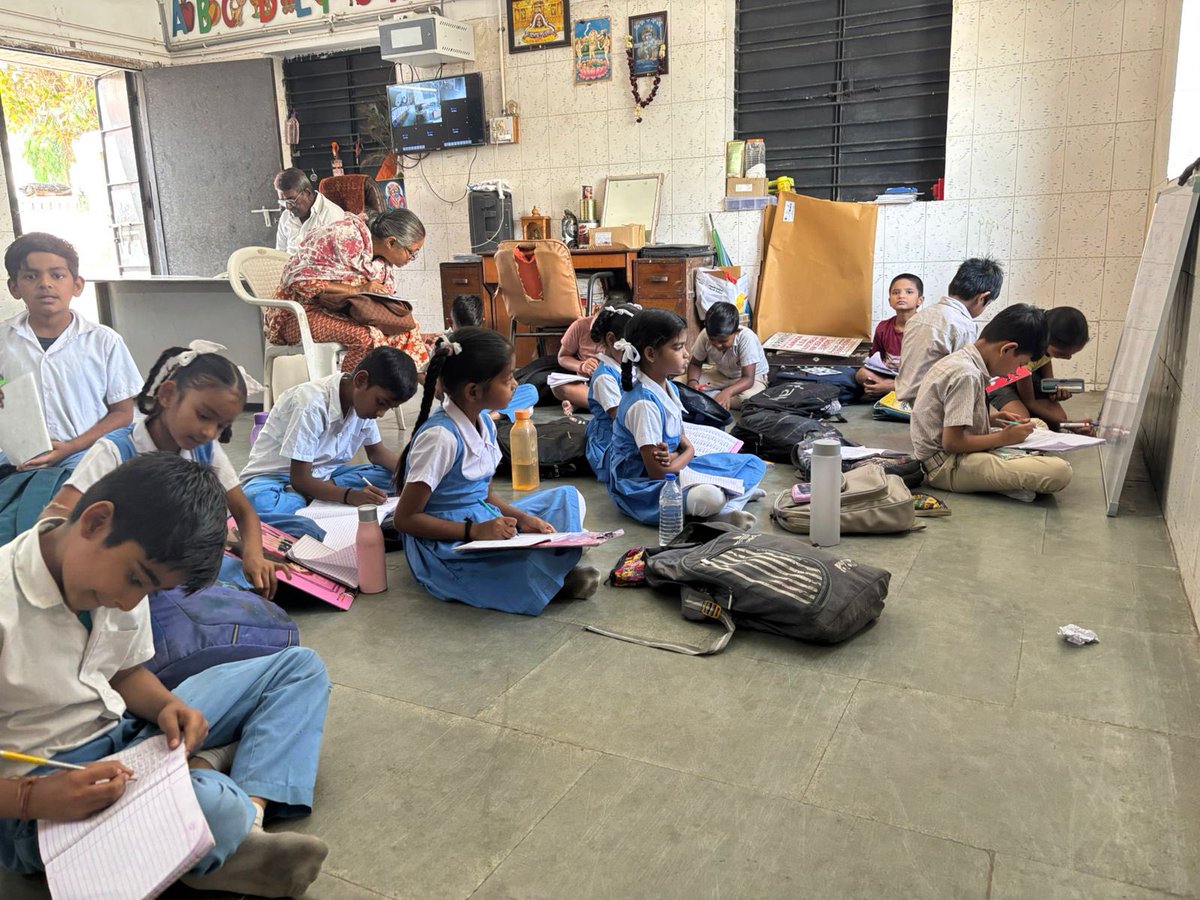 zeal1992's tweet photo. Our Gulbai Tekra centre is running strong with 25 kids learning every day.
But our goal isn’t just teaching it’s supporting their school fees and guiding them through after school learning for real, sustainable growth.
#Sahaay #Freeedom https://t.co/RN7OKWjQxS