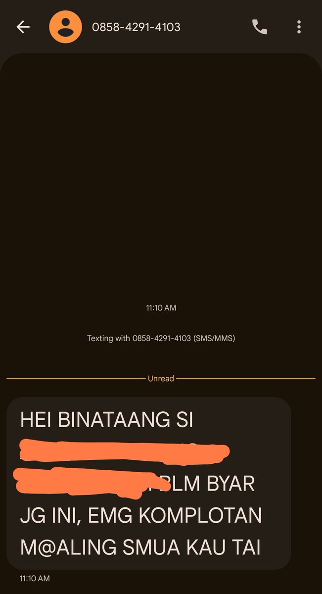 GobangGodit's tweet photo. Udah di tahap jadi kontak darurat aja nih.
Padahal ga pernah bersedia untuk jadi kontak darurat.
Secara hukum juga tertulis bhw penyedia layanan pinjol DIWAJIBKAN memverifikasi dan memastikan bahwa kontak darurat tersebut bersedia.

Artinya? Kalo ga ada verifikasi, harusnya ga cair tuh duit pinjaman. 

Udah gitu cara nagihnya seperti biasa, bawa bawa binatang dan bahasa yang cukup kasar.
Masih gua diemin dulu sampe sejauh mana ini DC DC ini ngancemnya. Abis itu kita coba lapor OJK