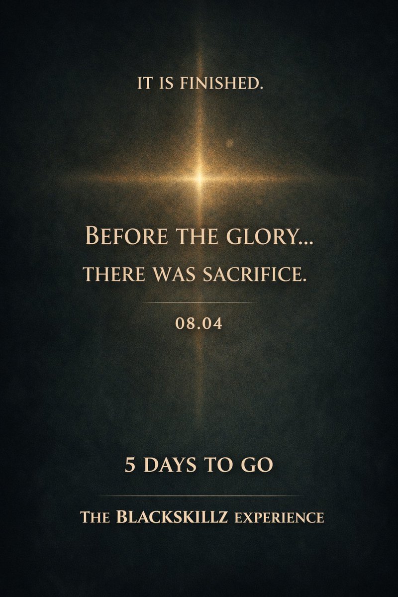 Blackskillzent1's tweet photo. Before the glory… there was sacrifice.

08.04
#GoodFriday https://t.co/1RNRDCRrz5