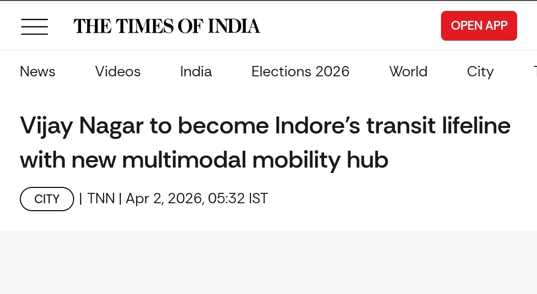 Indore’s upcoming ₹360 crore multimodal mobility hub at Vijay Nagar will integrate metro, intercity &amp; city transport, along with commercial spaces and green mobility features

marking a major step toward sustainable urban transit.

#indore