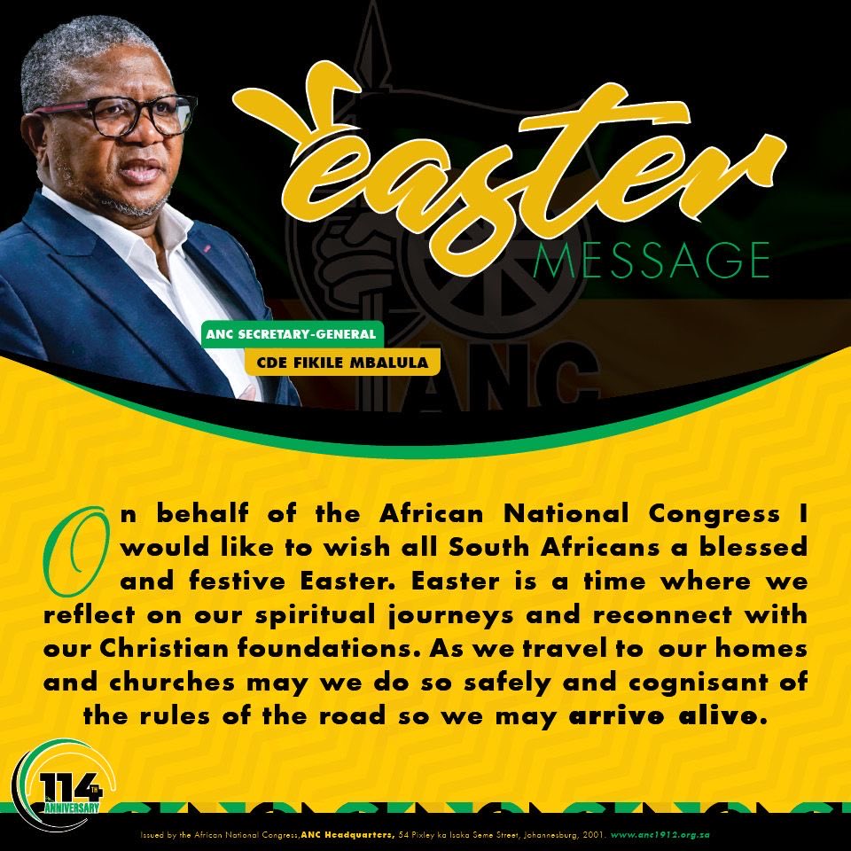 ANC SECRETARY GENERAL | Fikile Mbalula tweet media