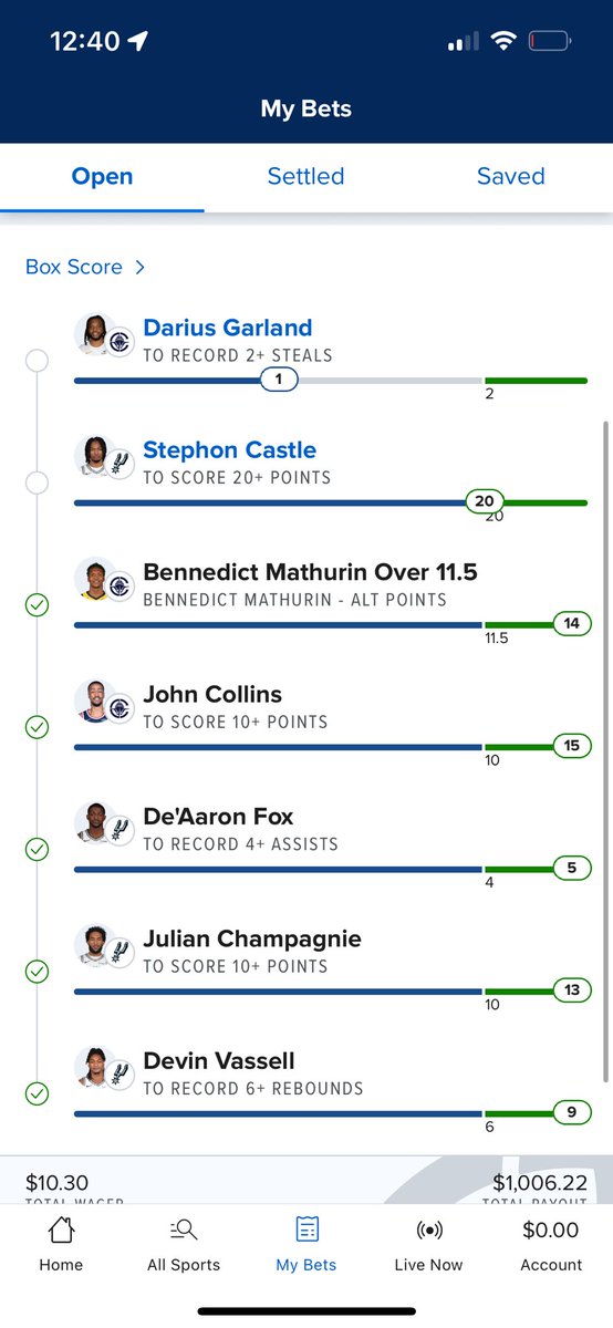 Drewaved32's tweet photo. @FDSportsbook yall just can’t let me be great huh ? https://t.co/BHjjzvFA3v