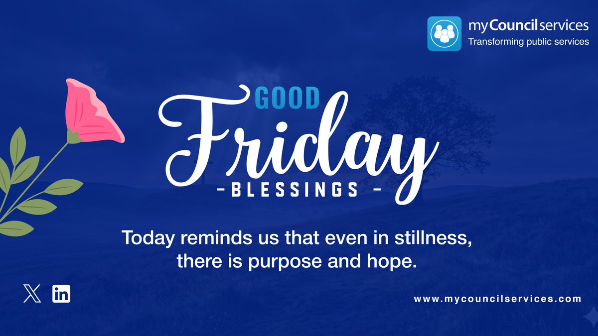 CouncilService's tweet photo. In the quiet moments, we’re reminded of what truly holds a community together: hope, purpose, and care.

Wishing you a peaceful Good Friday.

#GoodFriday #Community #Hope #Reflection #Togetherness #MyCouncilServices #MCS https://t.co/MVmDzyuwnO