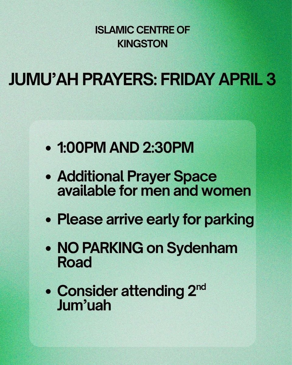 Islamic Society of Kingston (ISK) tweet media