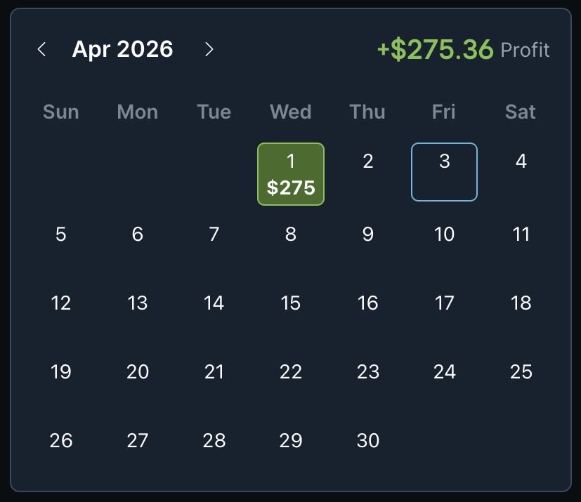 profitable_edge's tweet photo. April 1, 2026 - Sports Betting with @OddsJam

$275.36 profit 💰
$44668.36 profit YTD

Calm start to April. Dm me to get started!

OddsJam 7 day FREE trial and code ‘profitable’ for 35% off first month: https://t.co/C1IKon3iRH https://t.co/wGI7Vw2AlN