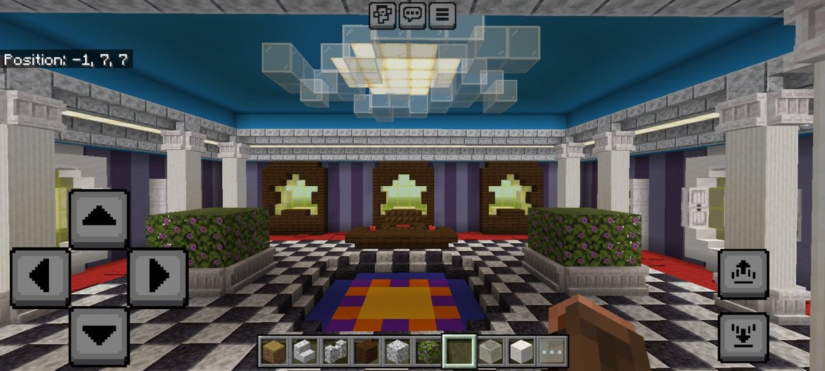 KingSlimeWizzy's tweet photo. For my main creative world, I'll be making a town haven for myself. 

Here is my first building, the townhall inspired by peaches castle.

If you'd like to leave any suggestions to expand our town, feel free to comment below.

#minecraft #minecraftbuilds #gaming #gamer https://t.co/7cJPHDIqBD