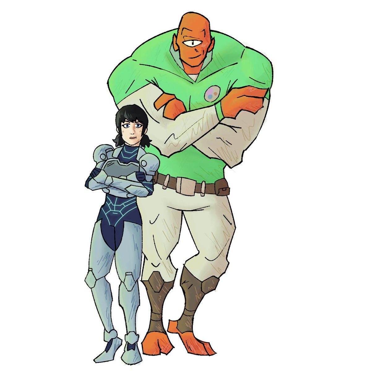 valolove02's tweet image. TechJacket and Allen 
Whats your opinion on today’s episode? 
#invincible #techjacket #AllentheAlien