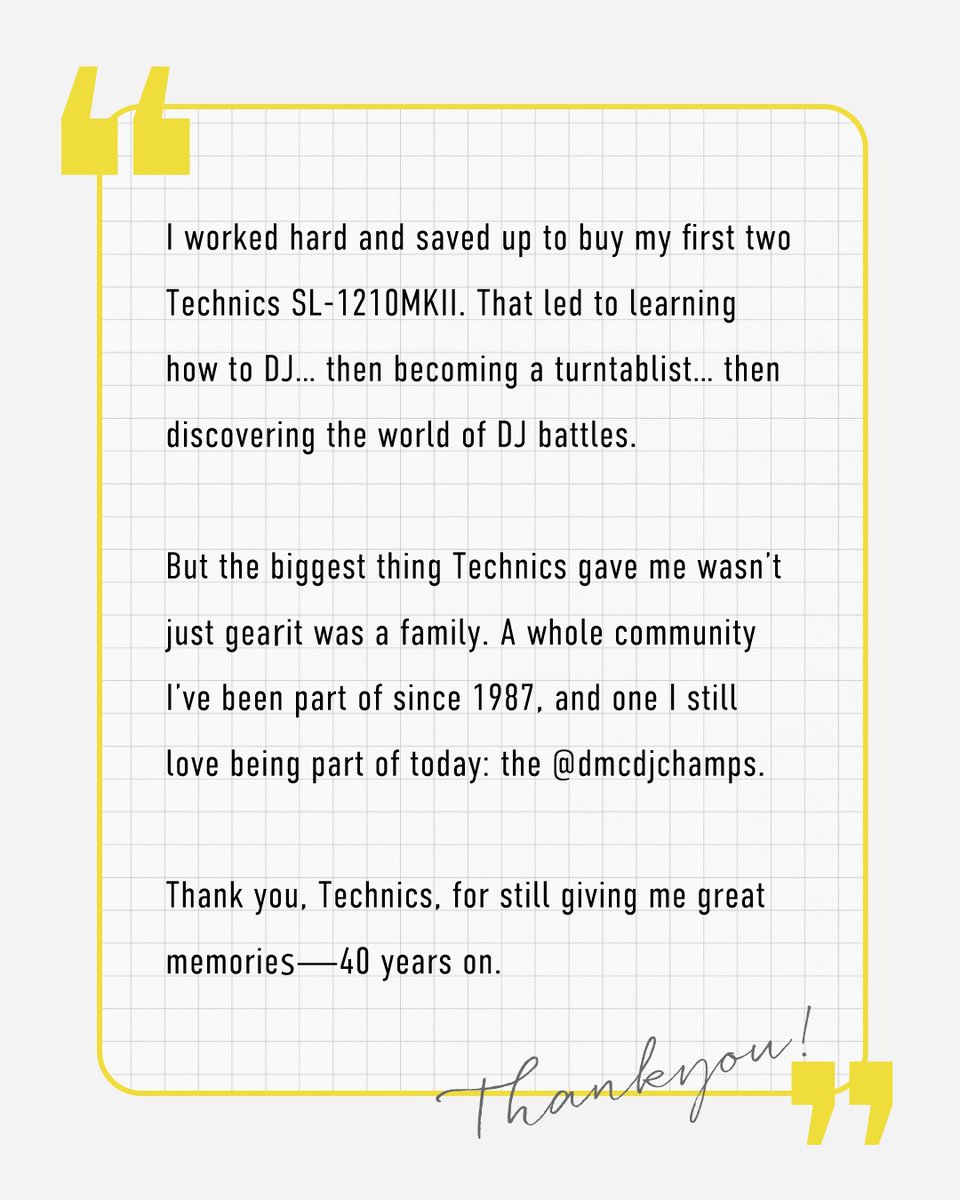 Technics tweet media