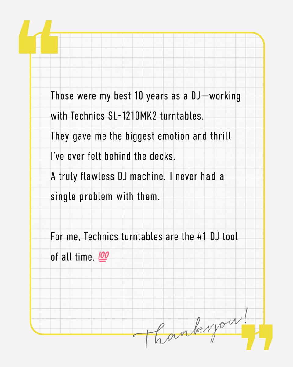 Technics tweet media