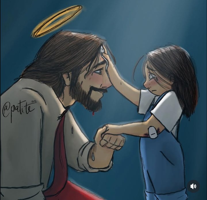 Y en esta noche, somos dos que sufren y dos que aman, pero Él me sostiene mientras yo intento sostenerlo.