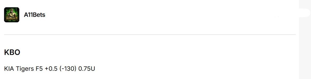 allcappersfreee's tweet image. Wake N Cash 🔮‼️⭐️

👉Kimspicks 
👉Dirtybubblebets 
👉A11bets

#Bankrollbill 

CBA 2U🔥🔥

Qingdao Eagles -6 -116 (2U)

KBO
Hanwha Eagles/Doosan Bears under 8.5 -115(1.5U)
 SSG Landers -1.5 +100 (1.25U)